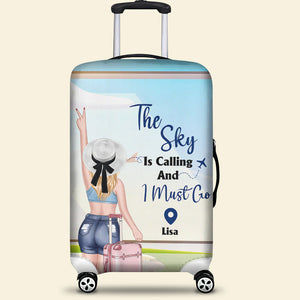 Personalized Gifts For Traveling Girl Luggage Cover 02PGMH100724TM - Luggage Covers - GoDuckee