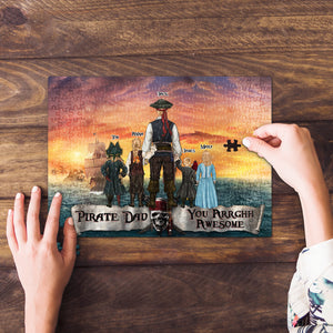 Personalized Gifts For Dad Jigsaw Puzzle 02HUTN170524PA Father's Day - Jigsaw Puzzles - GoDuckee