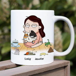 From The One Who Is Always Licking Their Genitals, Personalized Mug, Gift For Cat Lovers - Coffee Mug - GoDuckee
