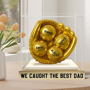 Baseball Dad Acrylic Plaque Personalized Gifts For Dad 02TGQN170525 - Shaped Plaques - GoDuckee