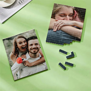 Happy Family, Custom Photo Building Blocks Puzzle, Family Gifts - Home Decor - GoDuckee