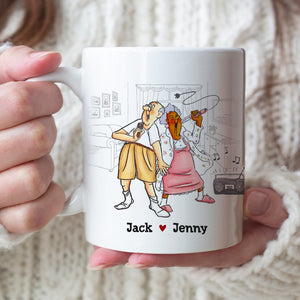 Grow Up Is Optional - Personalized Couple Mug - Gift For Funny Old Couple - Coffee Mug - GoDuckee