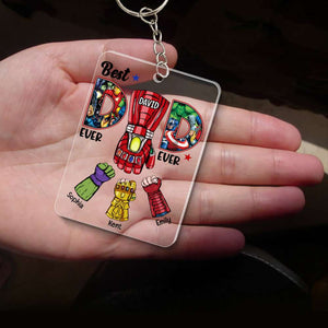 Best Dad Ever TT Personalized Keychain 04dnqn240523ha - Keychains - GoDuckee