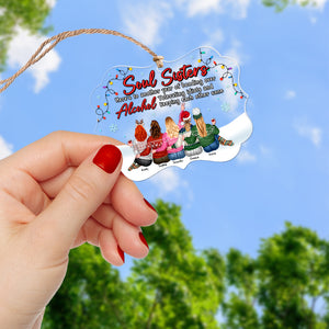 Personalized Gift For Friends Christmas Ornament Soul Sister 03ACQN240924TM - Ornament - GoDuckee