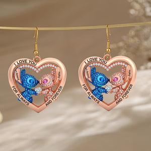 Cute Blue Monsters Earrings - Personalized Gift For Her 05TGQN160625 - Earrings - GoDuckee