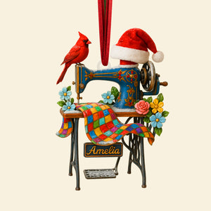 Sewing Machine Personalized Heaven Gifts For Seamstress Christmas Ornament 04ohtn030925 - Ornament - GoDuckee