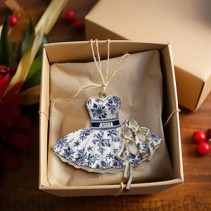 Blooming Ballet Dress Ornament - Personalized Gifts For Ballerina 02PGLU111025 - Ornament - GoDuckee