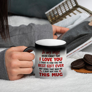 I Love You, Custom Couple Photo Magic Mug, Gift For Wife, Gift For Her, Valentine's Gifts - Magic Mug - GoDuckee