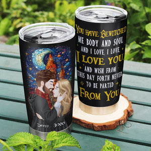 Personalized Gifts For Couple Tumbler I Wish Never To Be Parted From You 03httn160224 - Tumbler Cups - GoDuckee