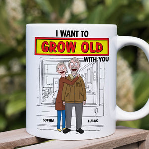 Personalized Gifts For Couple Coffee Mug 04xqtn271224hg I Want To Grow Old With You - Coffee Mug - GoDuckee
