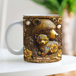 Personalized Gifts For Mom Coffee Mug, Autism Mama Bear 02TGMH240225 - Coffee Mug - GoDuckee