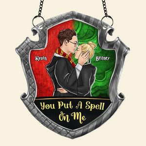 Personalized Gift For Wizard Couple 01HUDT160924PA You Put A Spell On Me Suncatcher Ornament - Ornament - GoDuckee