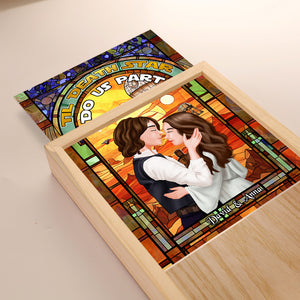 Personalized Gifts For Couple Light Frame Till Death 01qhpu060224pa - Canvas Print - GoDuckee