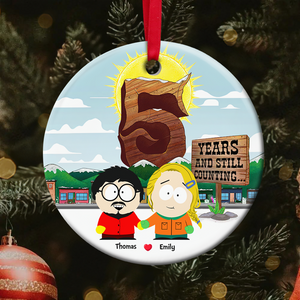 Personalized Gifts For Couple Christmas Ornament 04topu261124hg - Ornament - GoDuckee