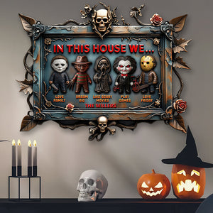 Horror House - Metal Sign Personalized Gifts For Horror Fan 03qhqn200525 - Metal Signs - GoDuckee