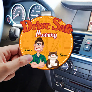 Personalized Gifts For Parents, Car Visor Clip Drive Safe Reminder 03XQLU120225PA - Caps - GoDuckee