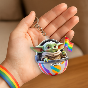 Galaxy Monster LGBT Keychain - Personalized Gifts For LGBT 04hupu280525 - Keychains - GoDuckee