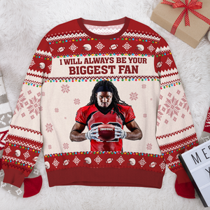 Custom Photo Gifts For Football Fans Ugly Sweater 01ACPU021024 - AOP Products - GoDuckee