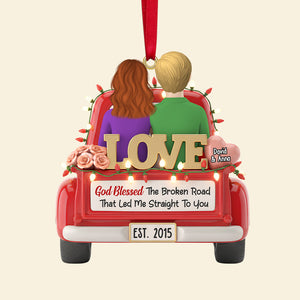 Personalized Gifts For Couple Christmas Ornament 04natn171025 - Ornament - GoDuckee