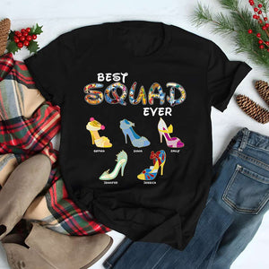 Best Squad Ever, Gift For Friends, Personalized Shirt, Cartoon Shoes Shirt, Christmas Gift 03QHQN211023 - Shirts - GoDuckee