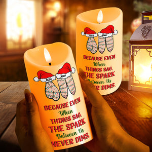 Personalized Gifts For Couple Christmas LED Candle 02OHMH281024 - Led Candle - GoDuckee