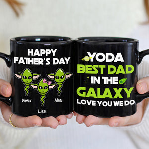 Personalized Dad Coffee Mug Best Dad In The Galaxy, Gift For Dad BLM-06HUHN300323 - Coffee Mug - GoDuckee