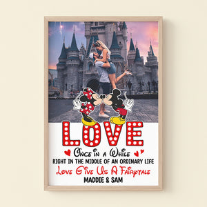 Love Give Us A Fairytale, Custom Couple Photo 01OHTN261223 Canvas Print, Gift For Couple, Valentine's Gifts - Poster & Canvas - GoDuckee