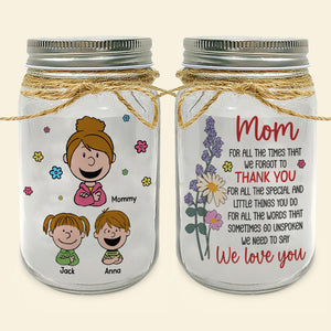 Personalized Gifts For Mom Mason Jar Light 02totn110125hh - Drink Jar - GoDuckee