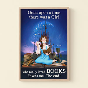 Once Upon A Time There Was A Girl, 05QHDT060124PA Personalized Canvas, Gifts For Book Lovers - Poster & Canvas - GoDuckee