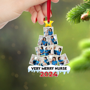 Nurse Custom Photo Acrylic Christmas Ornament 07HUPU270924 - Ornament - GoDuckee