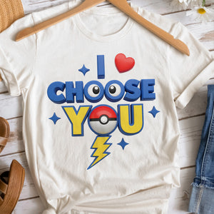 I Choose You Personalized Christmas Gifts For Couple Shirt 01ohtn300725 - Shirts - GoDuckee