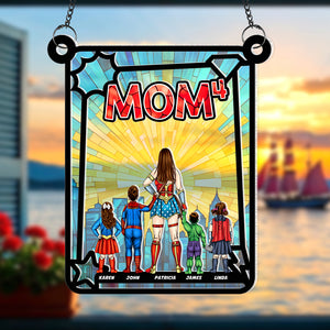 Personalized Gifts For Mom Suncatcher, Mom Exponents 03qhqn130225pa - Ornament - GoDuckee