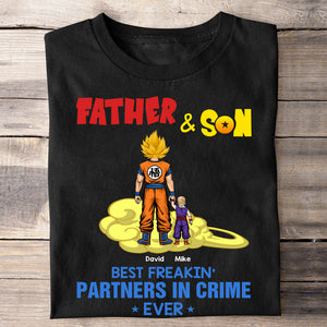 Cool Dad & His Partner In Crime For Life Personalized Shirts-03QHHN010623HH - Shirts - GoDuckee