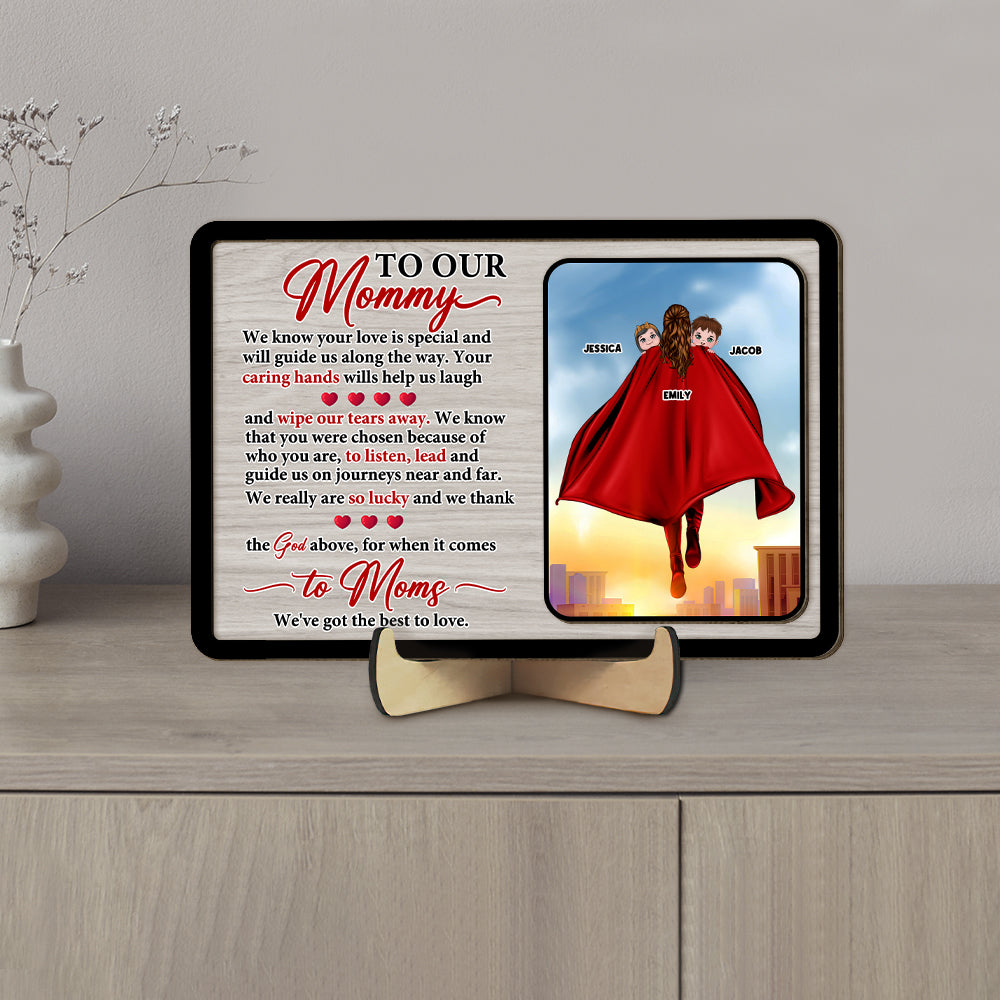 Personalized Gifts For Mom Wood Sign The Best To Love - Wood Signs - GoDuckee