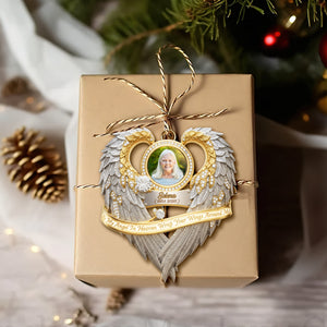 Angel In Heaven Memorial Ornament - Personalized Custom Photo Heaven Gift 07HULU230925 - Ornament - GoDuckee