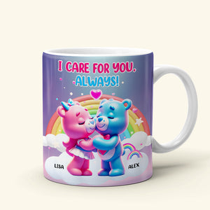 Personalized Gifts For Couple Coffee Mug Bear Couple 01OHMH131224 - Coffee Mug - GoDuckee