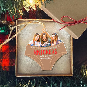 Personalized Custom Photo Christmas Gifts For Friends, Funny Knickers Acrylic Ornament 04OHQN121024 - Ornament - GoDuckee