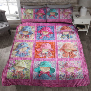 Sunbonnet Sue Quilt Bed Set 09qnqn041124 Gifts For Girl - Blanket - GoDuckee