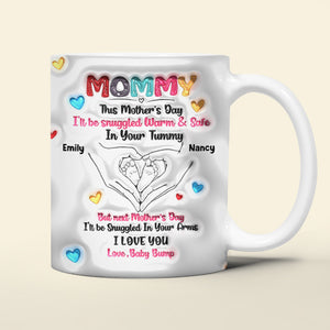 Personalized Gifts For Mom Coffee Mug Love Baby Bump - Coffee Mugs - GoDuckee