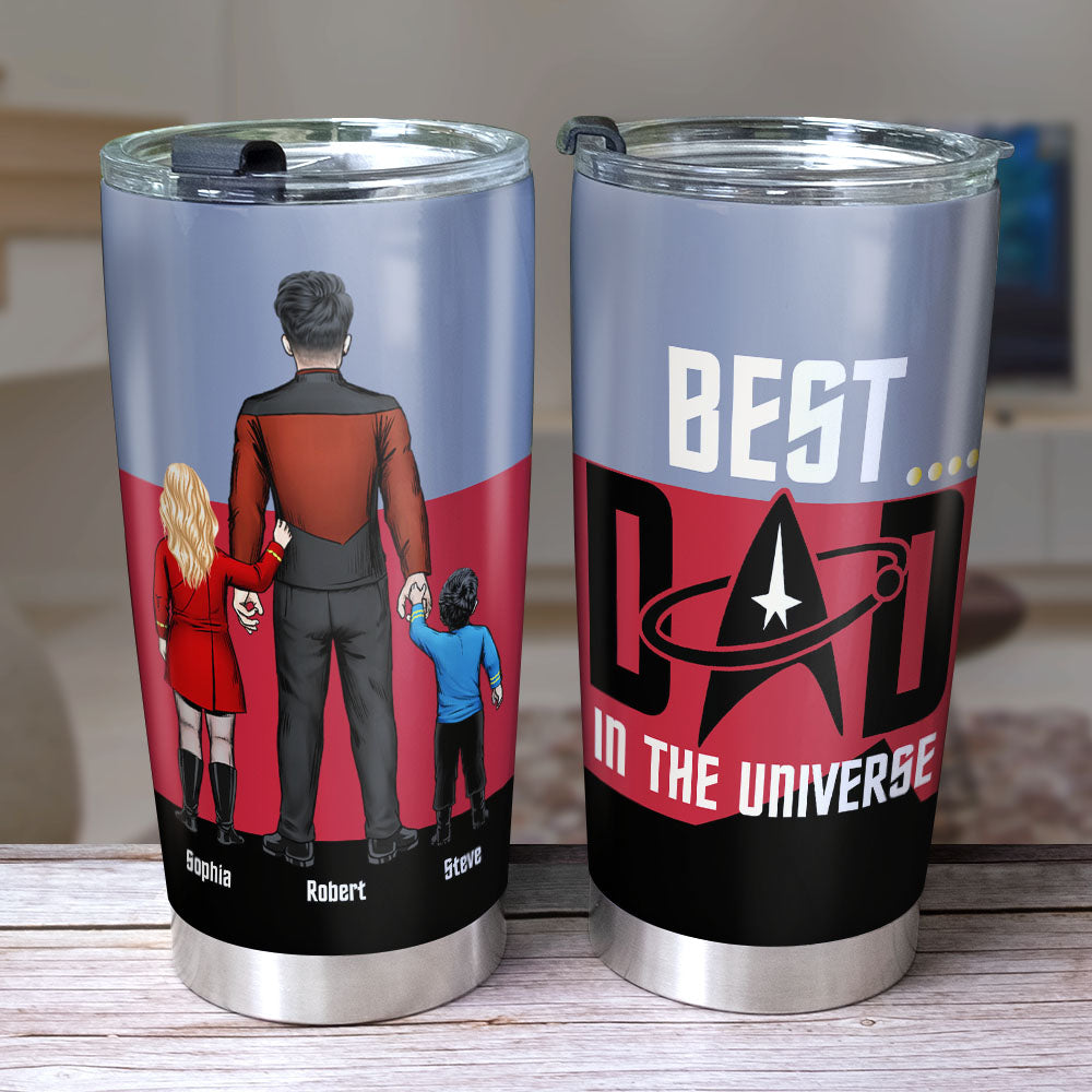 Star Trek Dad In Universe, Personalized Tumbler, Father's Day Gifts - Tumbler Cup - GoDuckee