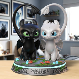 Fantasy Creature Acrylic Plaque - Personalized Gifts for Couple 01toqn240625 - Shaped Plaques - GoDuckee