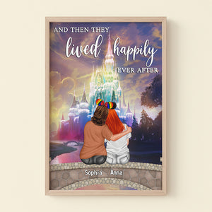 Couple And Then They Lived Happily Ever After Personalized Canvas Print 04DNTN230623TM - Poster & Canvas - GoDuckee