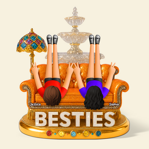 Besties Acrylic Plaque - Personalized Gifts For Best Friends 03napu210525 - Shaped Plaques - GoDuckee