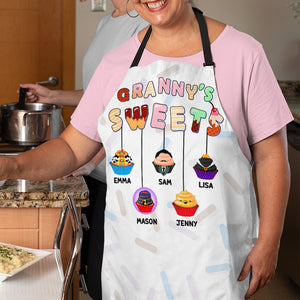 Personalized Gifts For Grandma Aprons Granny's Sweets 01OHMH050224 - Aprons - GoDuckee