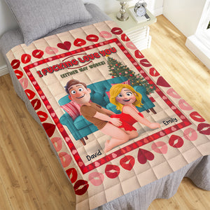 Naughty Couple Blanket - Personalized Gifts For Couple 03naqn011125 - Blanket - GoDuckee
