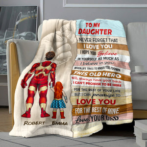 Dad And Kid Personalized Blanket, Love You For The Rest Of Mine 06ACHN030423TM - Blanket - GoDuckee