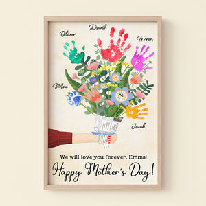 Personalized Gifts For Mom Canvas Print We Will Love You Forever Happy Mother's Day - Canvas Print - GoDuckee