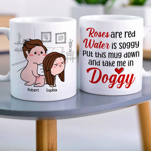 Put This Mug Down And Take Me In Doggy-Gift For Couple-Personalized Coffee Mug-Funny Couple - Coffee Mug - GoDuckee