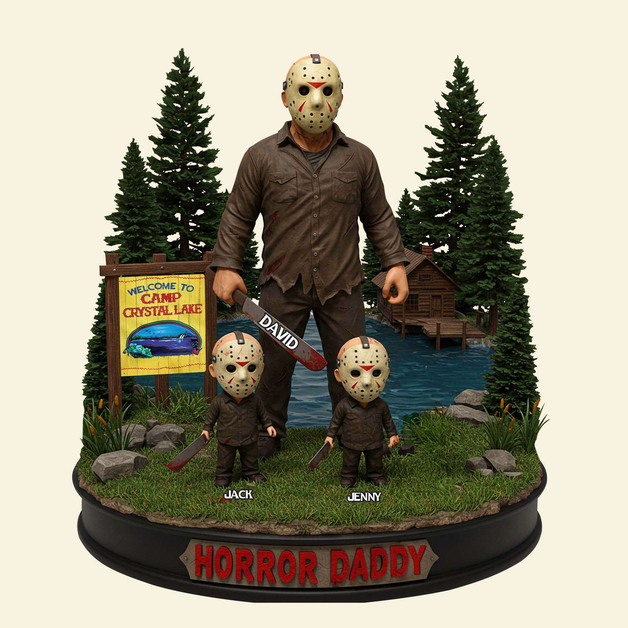 Horror Dad Acrylic Plaque - Personalized Gifts For Dad 03QHTN050525 - Shaped Plaques - GoDuckee