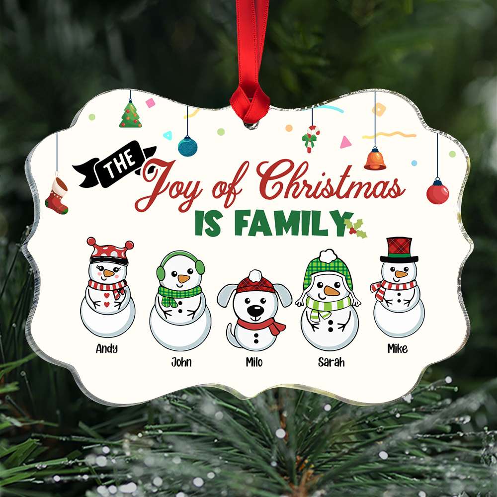 The Joy Of Christmas Is Family - Personalized Christmas Gifts